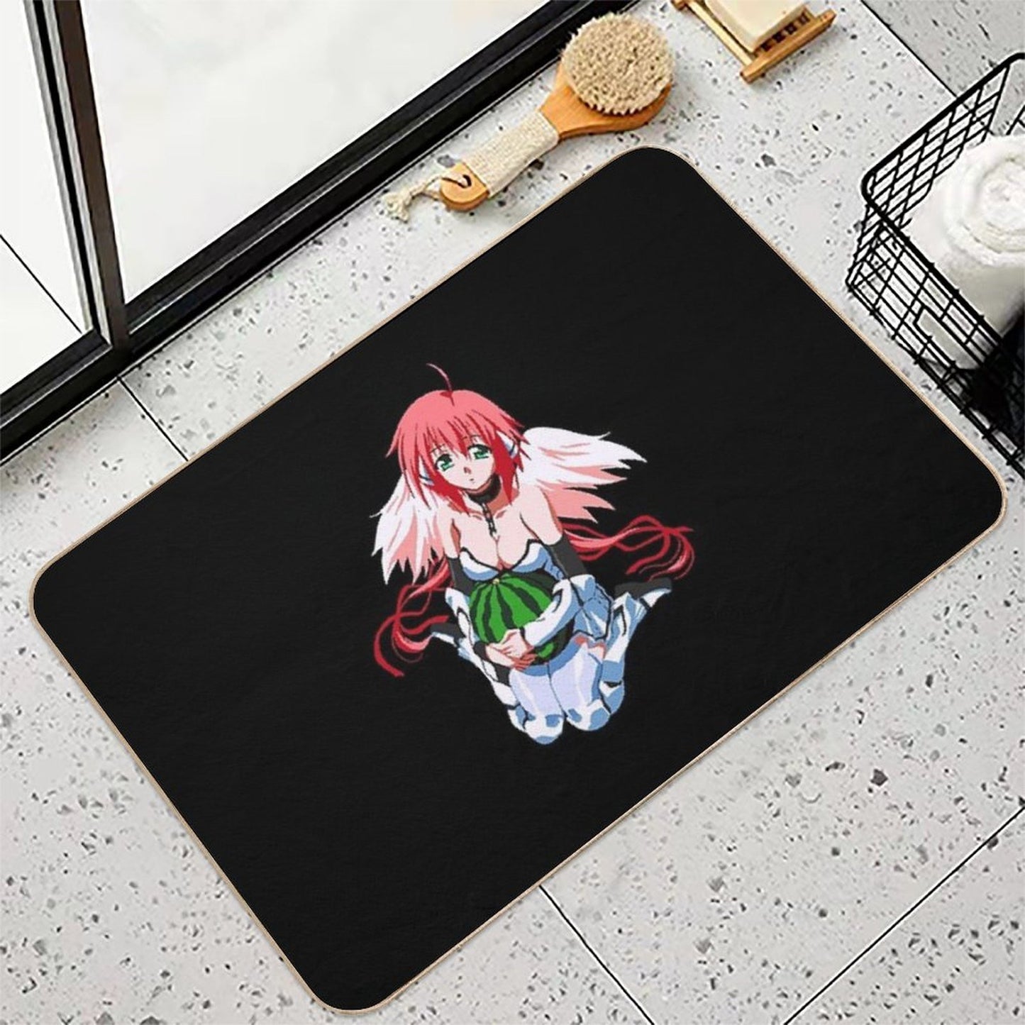 First Angeloid Pixel Art  Easy To Clean Bath Mat