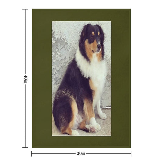 Aussie - Australian Shepherd by Iritof Gift-ready Throw Blanket