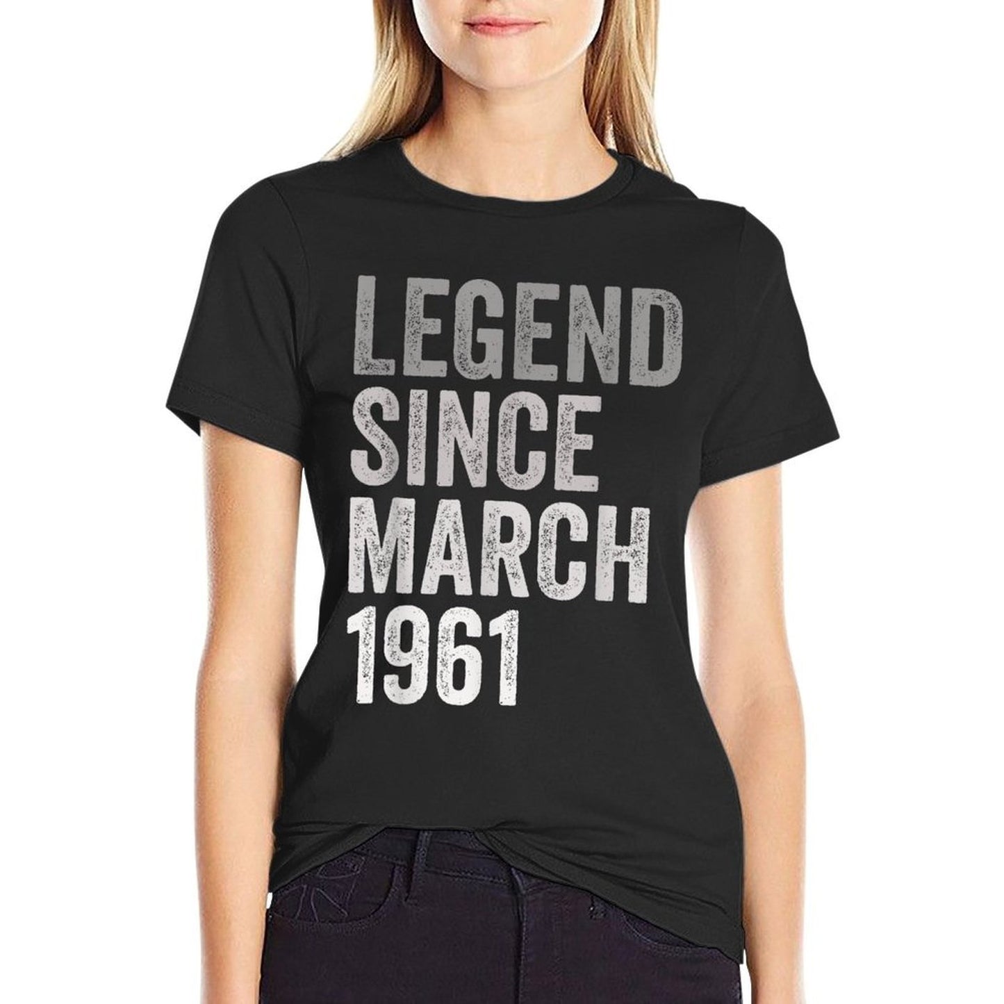 Legend Since March 1961 60 Years Old 60th Birthday Retro  Trendy Pattern T-Shirt
