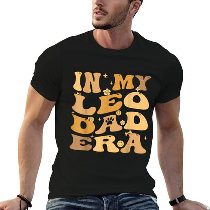 In My Leo Dad Era Groovy Leonberger Dog Owner  Wrinkle-resistant T-Shirt