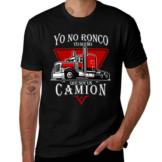 Yo No Ronco Yo Sueno Que Soy Un Camion Latin Dad Spanish  Trendy Pattern T-Shirt