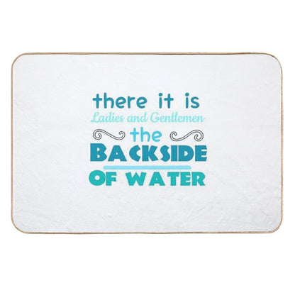 The Backside of Water-jungle Cruise  Versatile Bath Mat