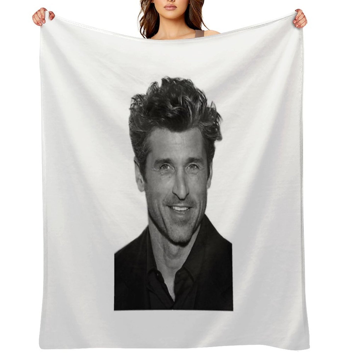 Patrick Dempsey Sustainable Throw Blanket