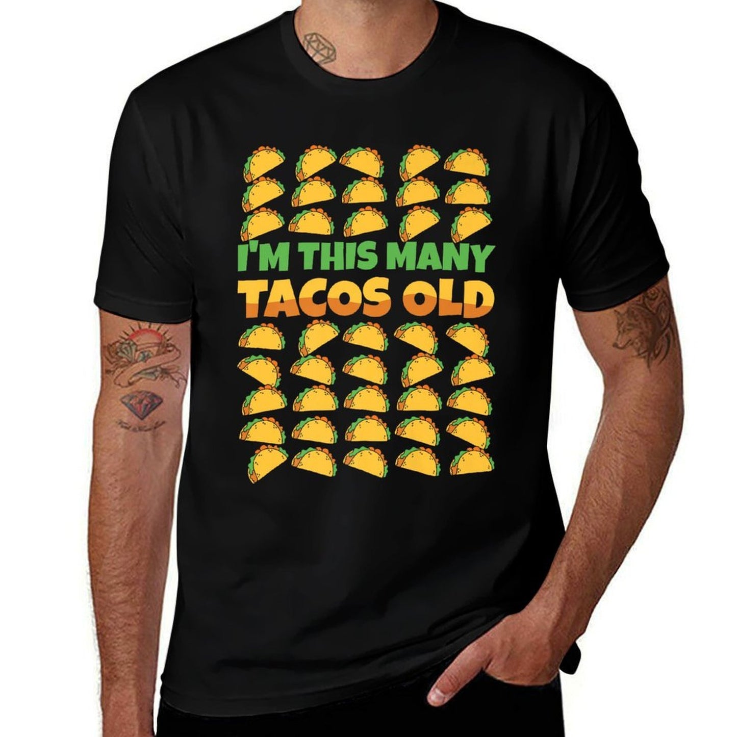 I'm This Many Tacos Old - Funny 40th Birthday Premium  Classic T-Shirt
