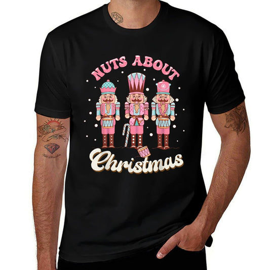 Groovy Retro Nuts About Christmas Holiday Xmas Nutcracker  Versatile T-Shirt