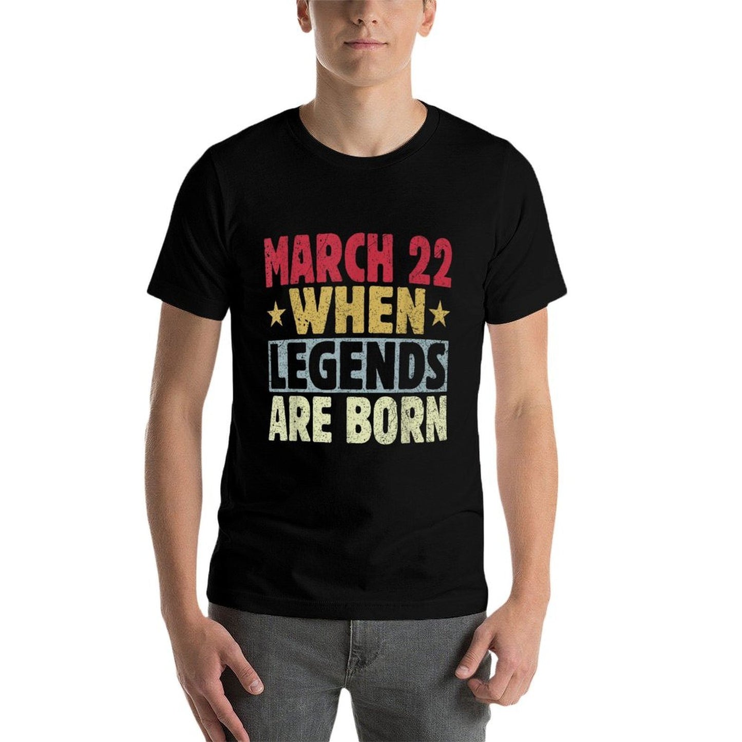 2024 22nd Of March Birthday - March 22 Birthday  Odor-resistant T-Shirt