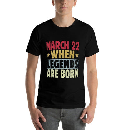 2024 22nd Of March Birthday - March 22 Birthday  Odor-resistant T-Shirt