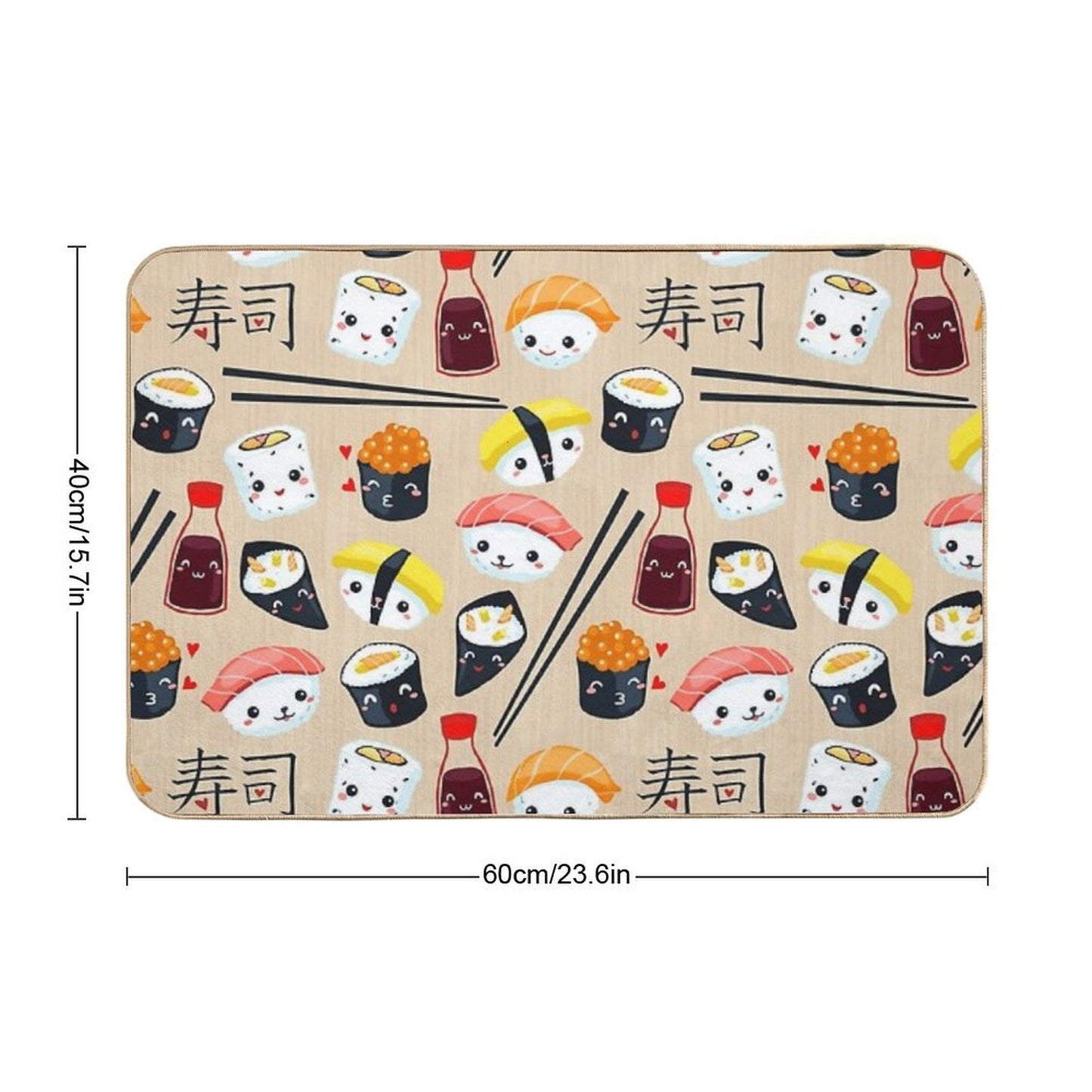Kawaii Sushi  Toxin-Free Bath Mat