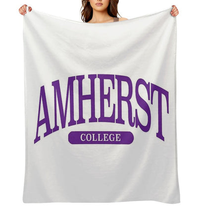 Amherst - Serif Font Curved Travel-friendly Throw Blanket