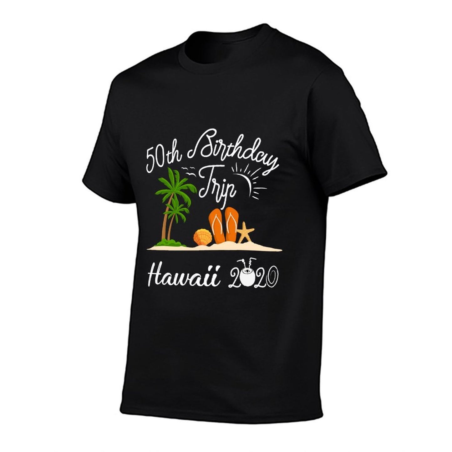 50th Birthday Souvenir Trip Vacation Gift 2020  Slim-fit Cut T-Shirt