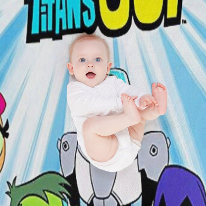 Teen Titans Go Characters Birthday Family Shirts, Teen Titans Go Games Birthday Family Shirt, Birthday Kids Velvety-soft Throw Blanket