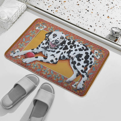 Helen Dalmatian  Odorless Bath Mat