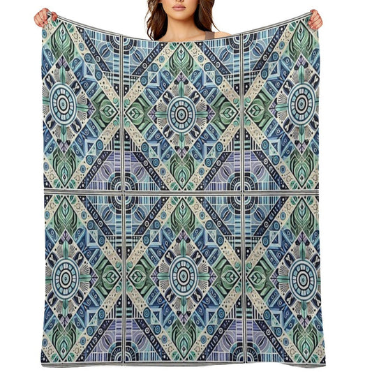 Symmetrical Style Gift-ready Throw Blanket