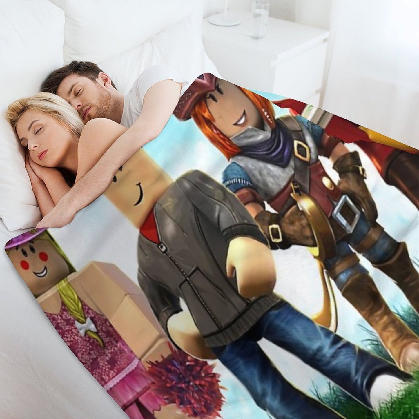 Build Up Plush Throw Blanket