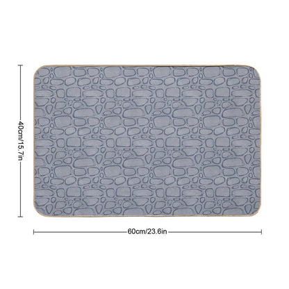 Stone Wall Pattern  High-Traffic Bath Mat