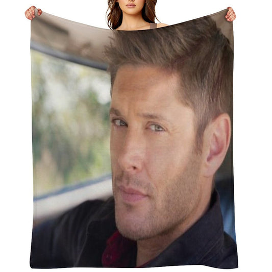 Supernatural  Dean Winchester  Jensen Ackles Eco-conscious Throw Blanket