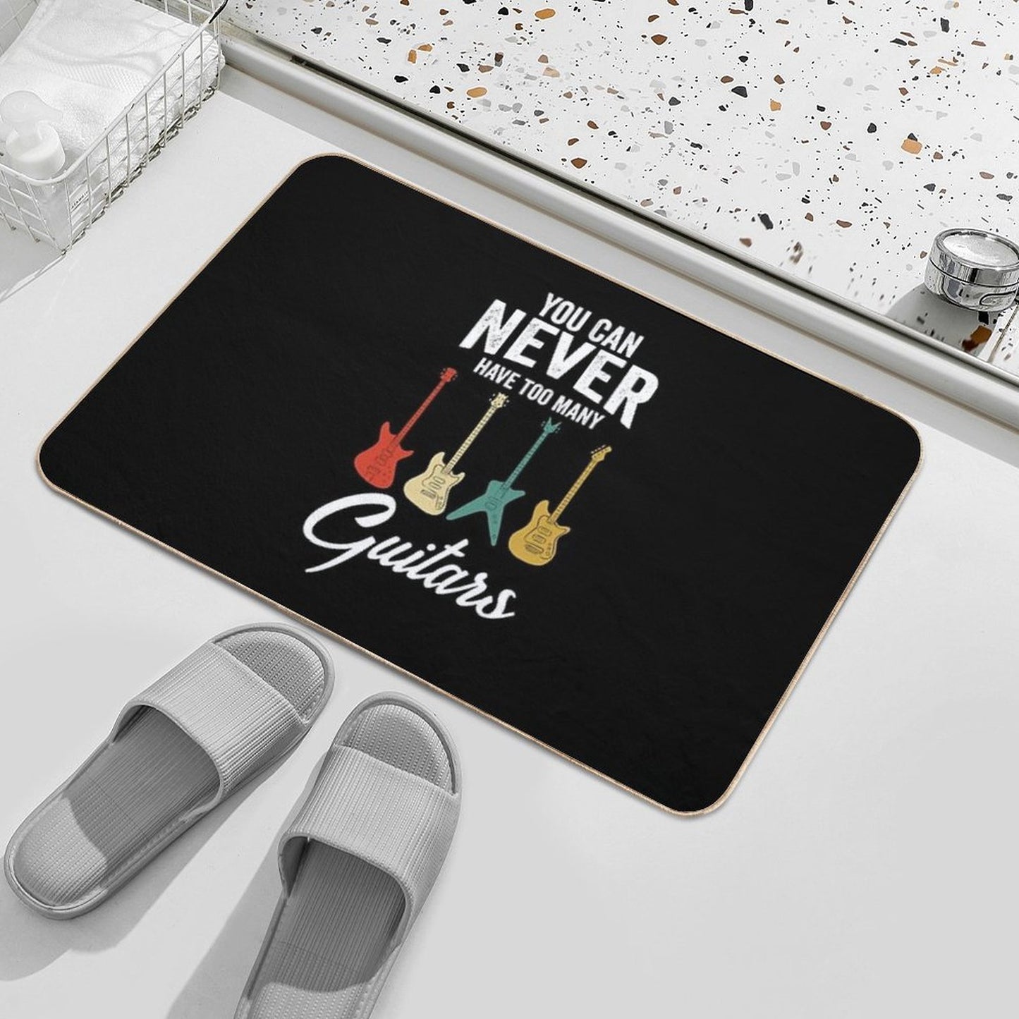 You Can Never Have Too Many Guitars Musician Gift  Versatile Bath Mat