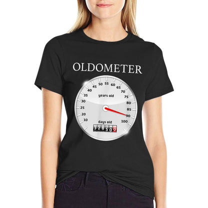 Oldometer 90 Years Old Vintage 90th Birthday  Stretchy T-Shirt