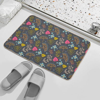 Dark Pond Pattern.  Versatile Bath Mat
