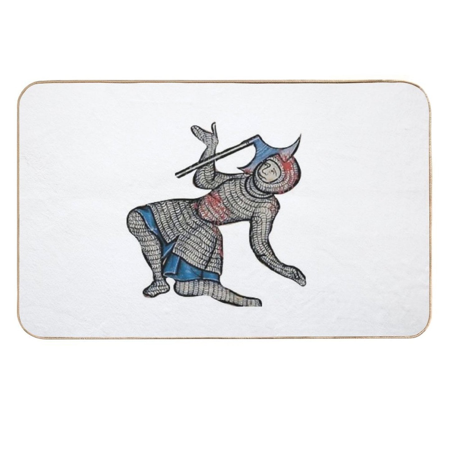Medieval Knight Meme  High-Traffic Bath Mat