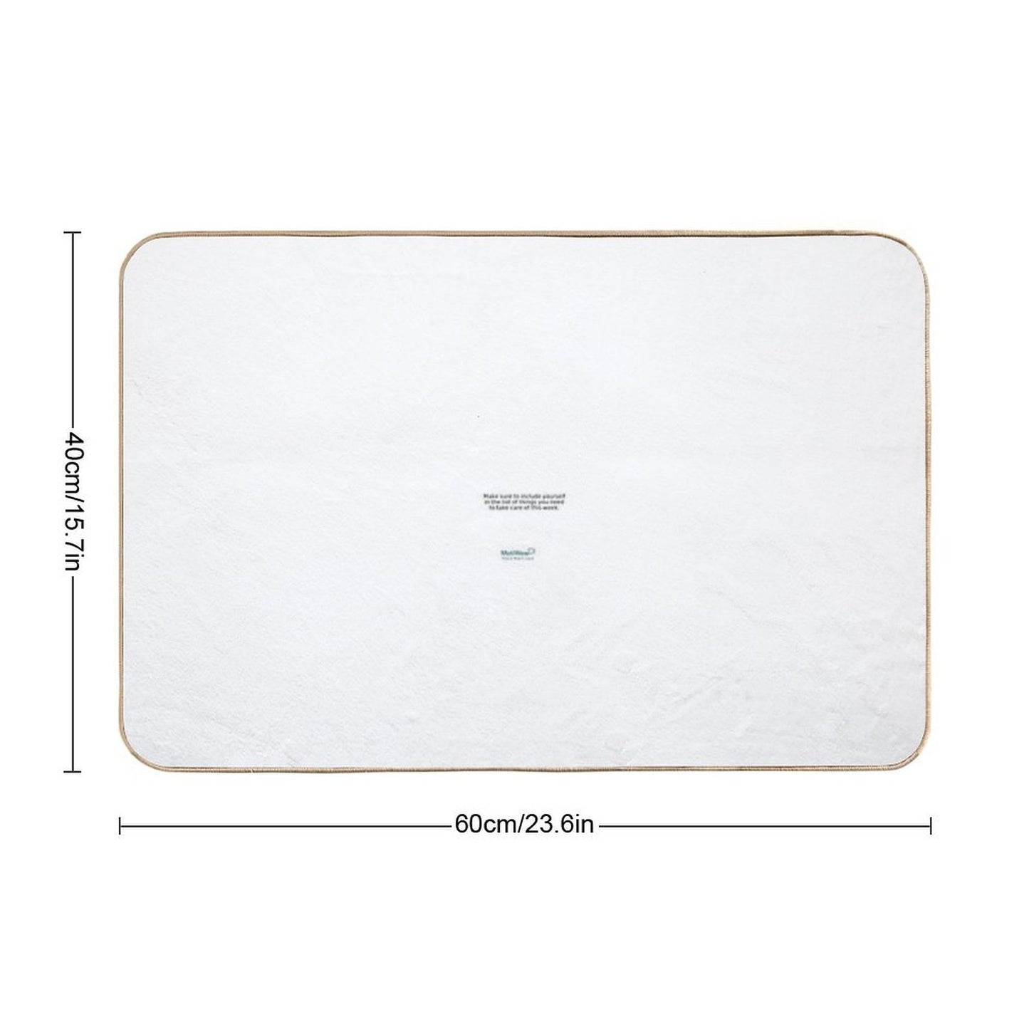 Self-Care Reminder – “Include Yourself” Bold Text Note  Anti-Trip Bath Mat