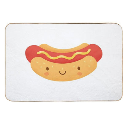 Happy Hot Dog  Eco-Friendly Bath Mat