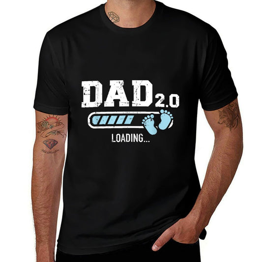 2nd Second Time Dad Loading Bar Baby Announcement  Slim-fit Cut T-Shirt