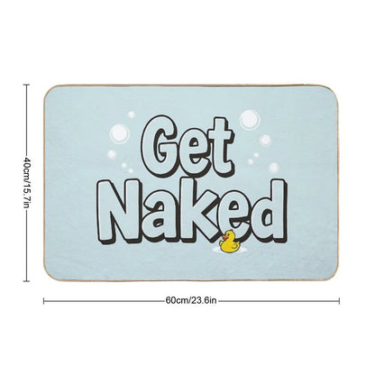 Get Naked - Fun Bathroom  Stain-Proof Bath Mat