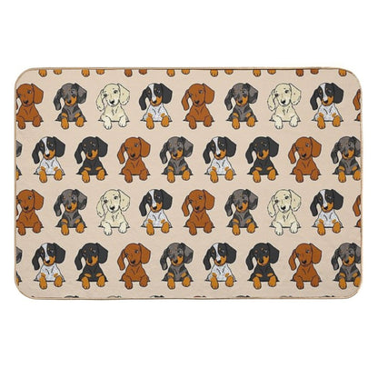 All Breeds Dachshund Cream Sticker Pack  Toxin-Free Bath Mat
