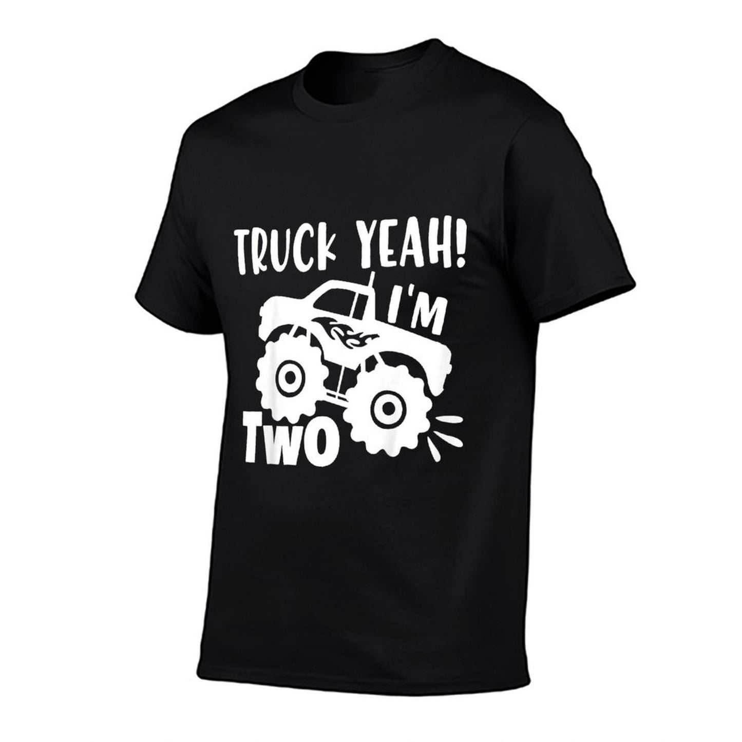 Kids 2nd Birthday Truck Yeah I'm Two, Funny Joke, Family  Soft T-Shirt