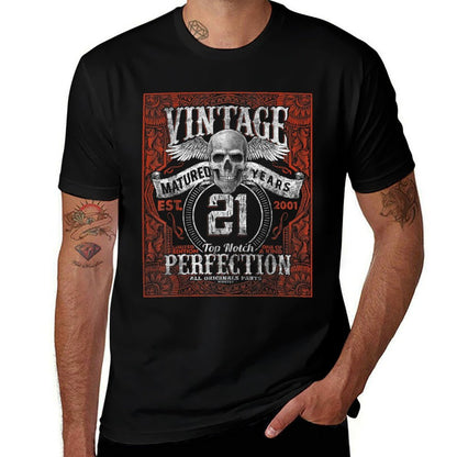 Vintage 2001 Limited Edition 2001 21 Years Old 21st Birthday  Eco-friendly Material T-Shirt