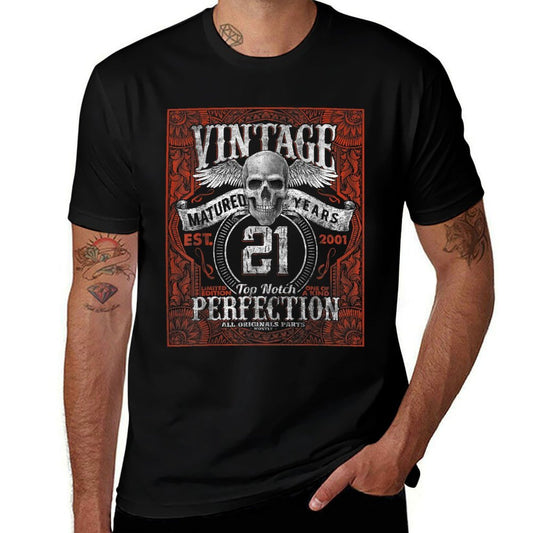 Vintage 2001 Limited Edition 2001 21 Years Old 21st Birthday  Eco-friendly Material T-Shirt