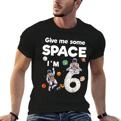 Outer Space Astronaut Planets Six Year Old 6th Birthday Kids  Odor-resistant T-Shirt