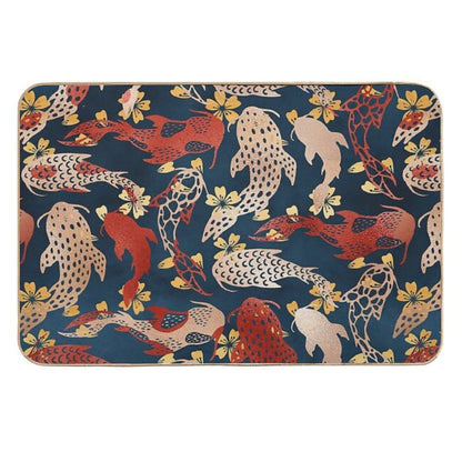 Kyoto Koi Fish Pattern  Eco-Friendly Bath Mat