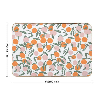 Peach Pattern  Multi-Purpose Bath Mat