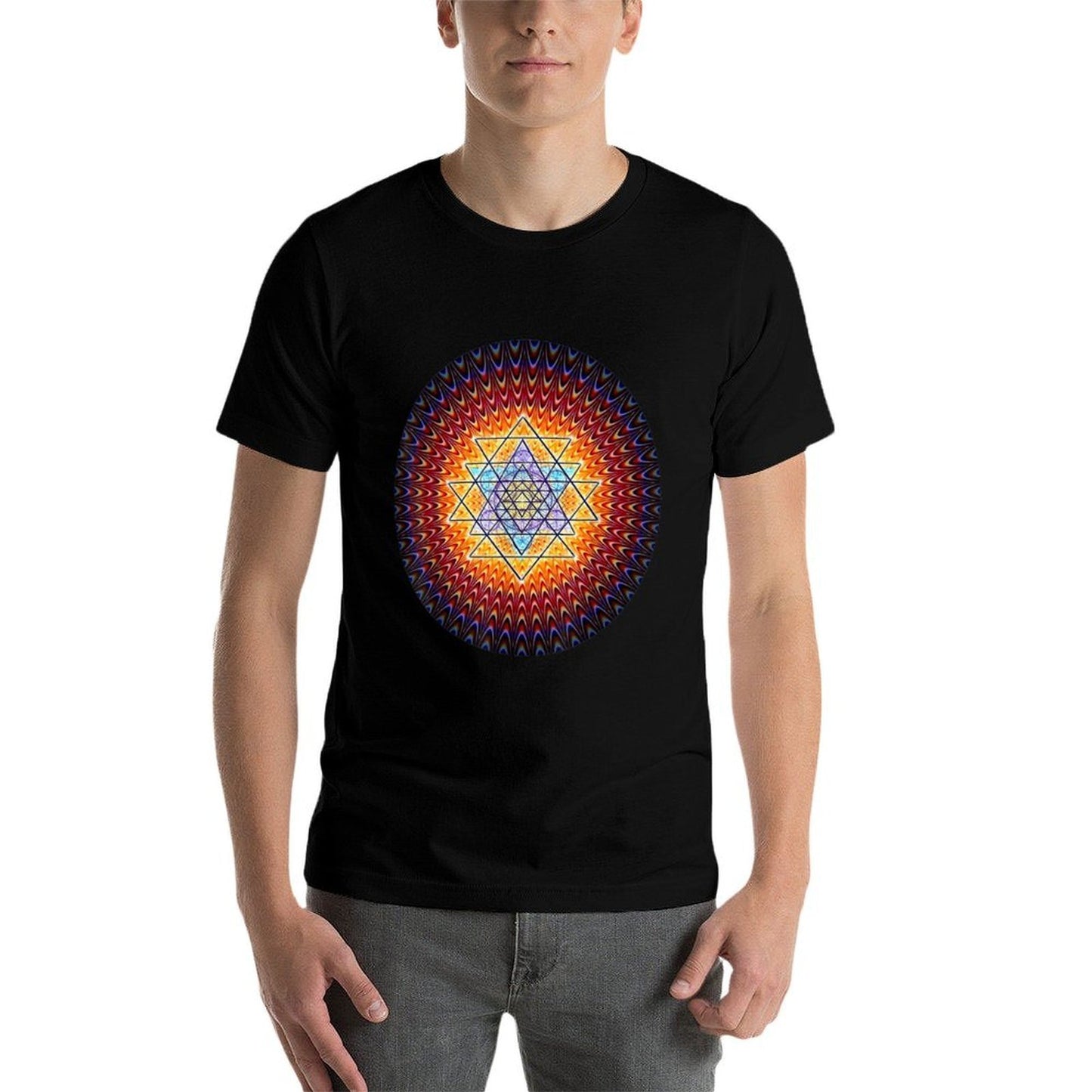 Sacred Sri Yantra - Mandala Mystical Diagram  Affordable Price T-Shirt