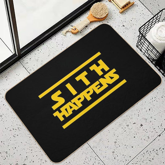 The SITH HAPPENS Design  Easy Maintenance Bath Mat