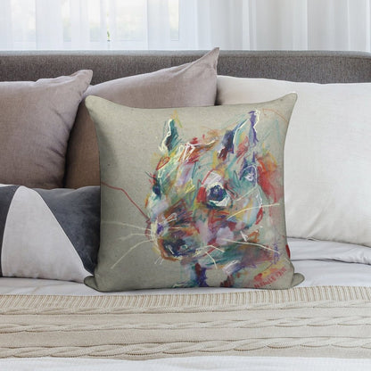 Little Degu Soft Short Plush Fabric Throw Pillow