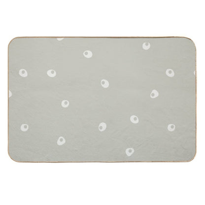 Sage Green Polka Dots  Slip-Resistant Bath Mat