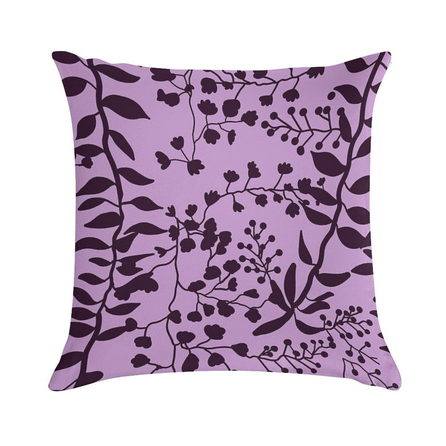 Bella Swan Lavender Freesia Soft Hidden Zipper Throw Pillow