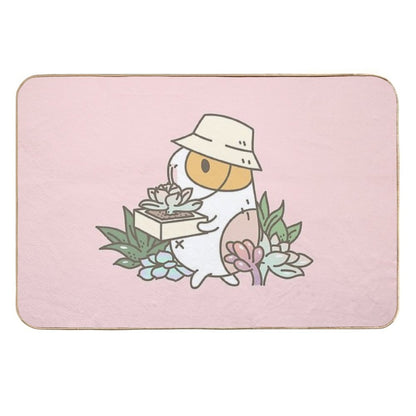 Bubu The Guinea Pig, Succulent Love  Dirt-Trapping Bath Mat