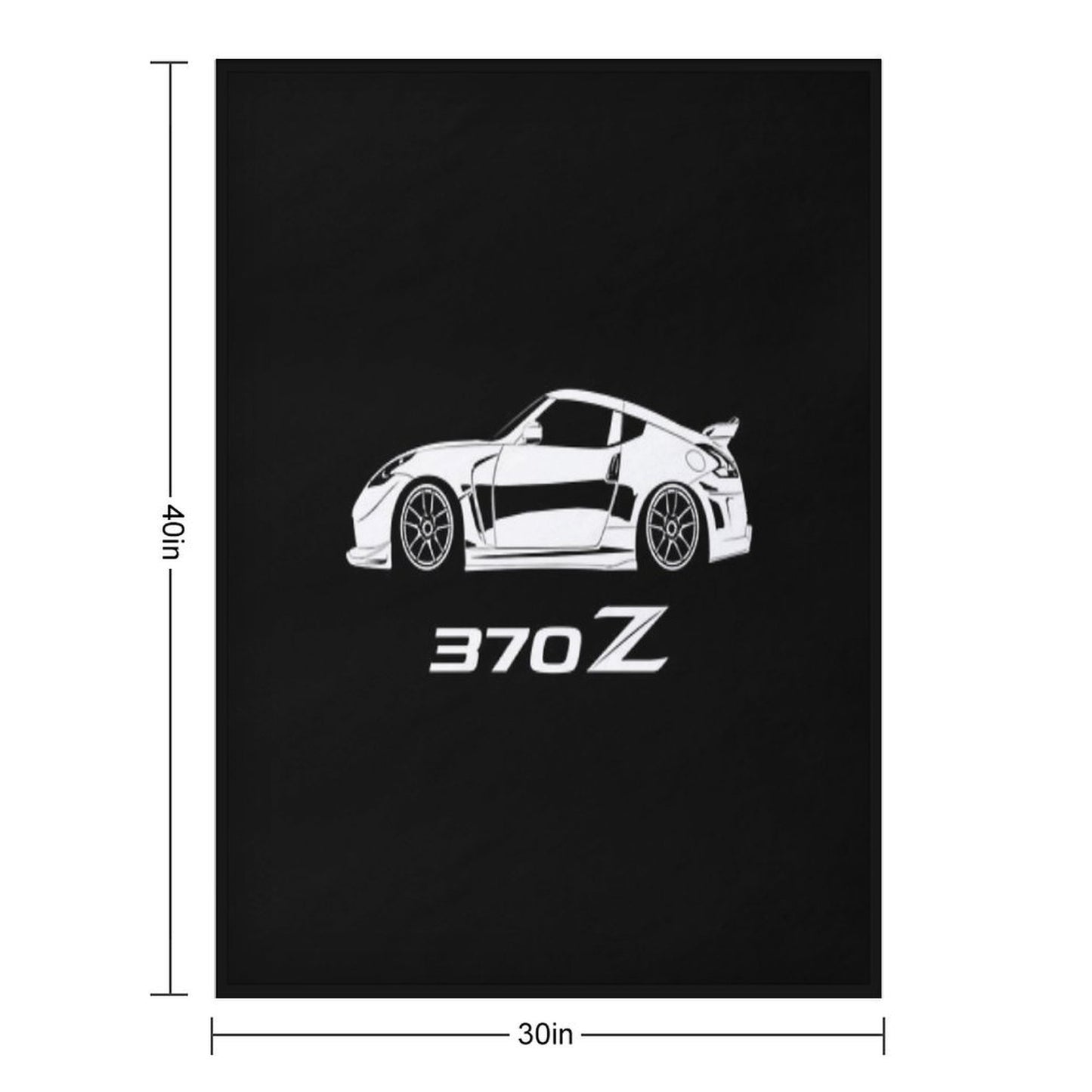 Nissan 370z Sustainable Throw Blanket