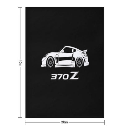 Nissan 370z Sustainable Throw Blanket