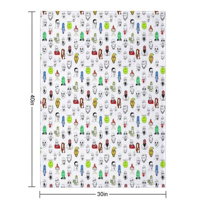 Soyjak Collage Anti-pilling Throw Blanket