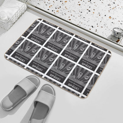 Space Adventures, In Space!  Dirt-Trapping Bath Mat
