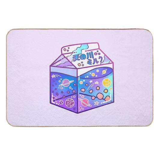 Milky Way Milk Carton  Eco-Friendly Bath Mat