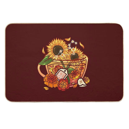 Leo Zodiac Teacup  Easy To Clean Bath Mat