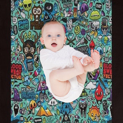 Cartoon Quick-dry Throw Blanket