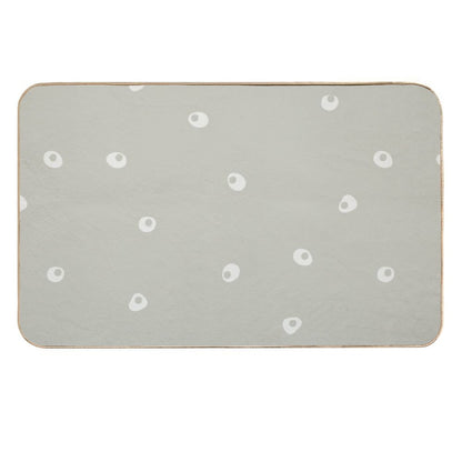 Sage Green Polka Dots  Slip-Resistant Bath Mat