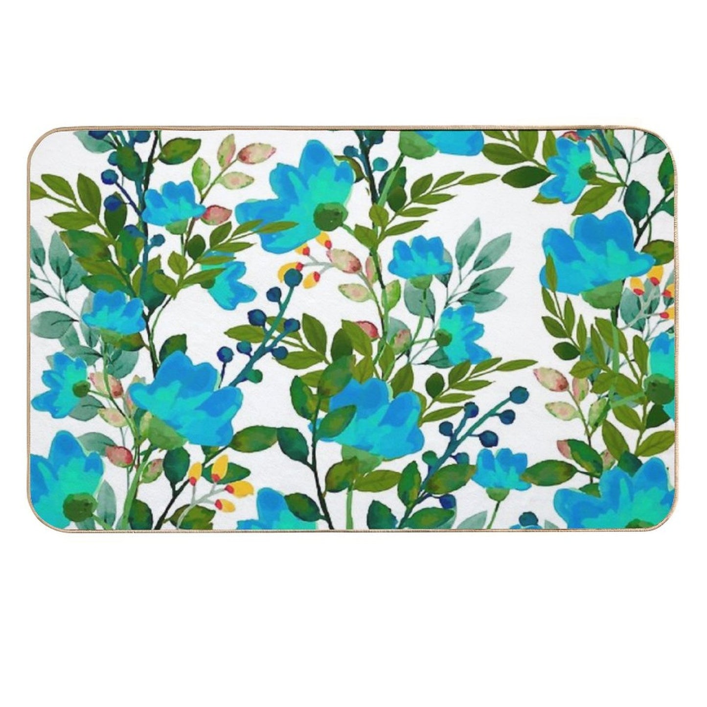 Blue #redbubble #decor #buyart  Non-Slip Bath Mat